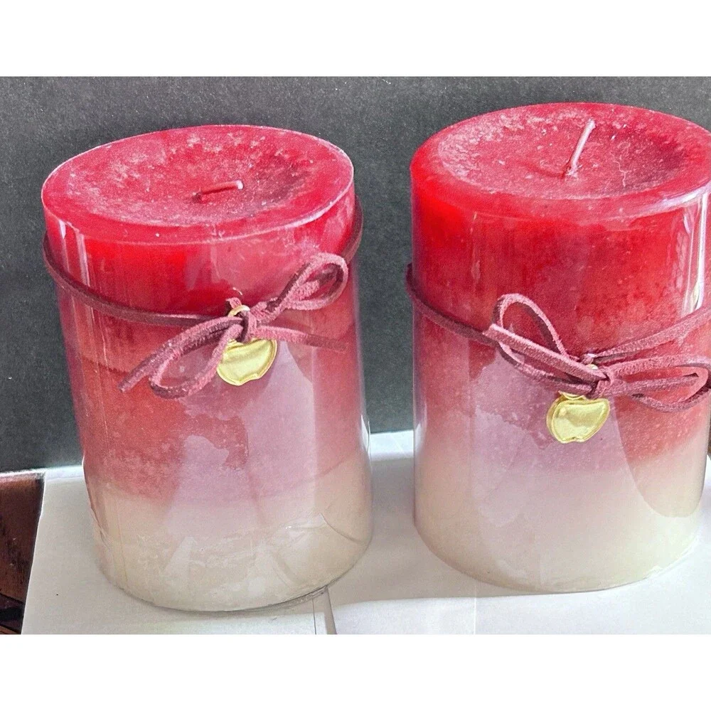 pier 1 pumpkin cider apple candles set of 2